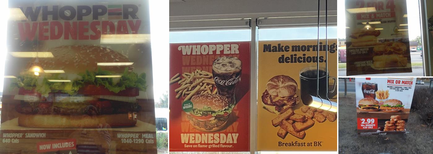 Burger King Menu