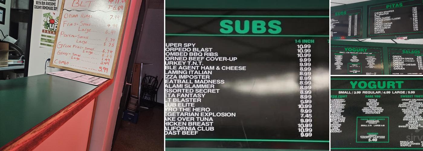 Spys Menu