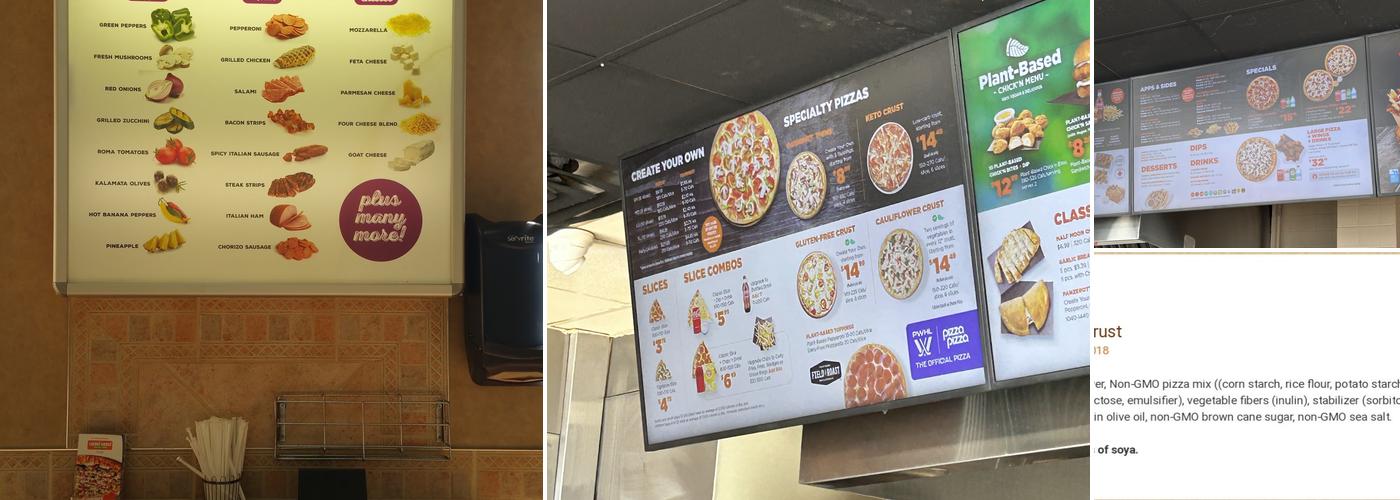 Pizza Pizza Menu