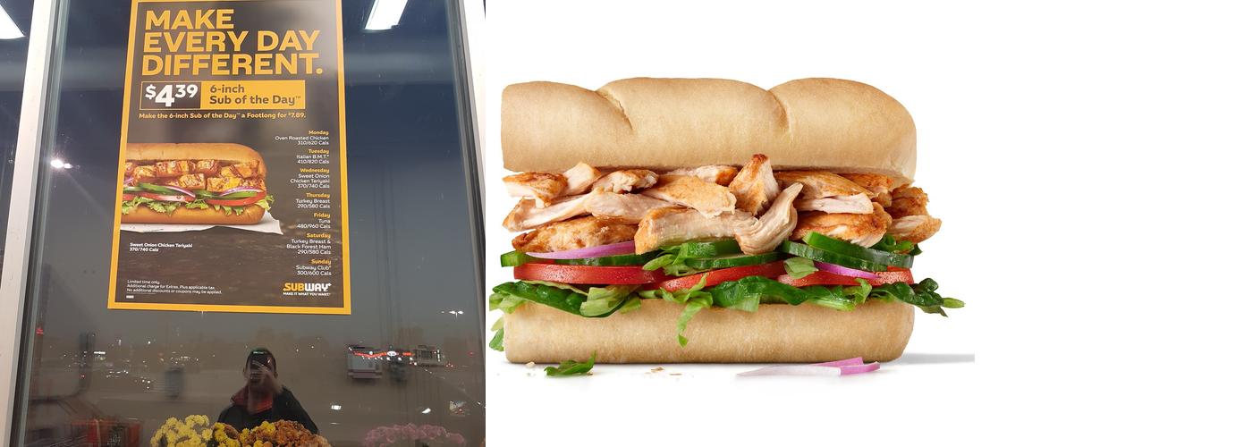 Subway Menu