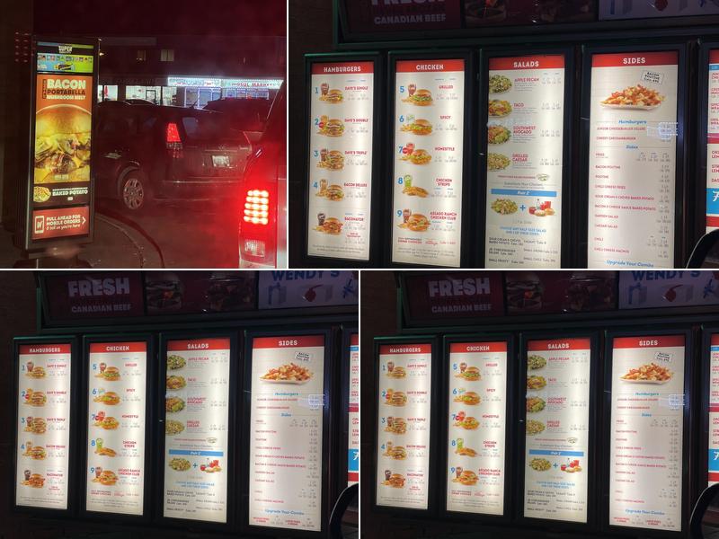Wendy's Menu