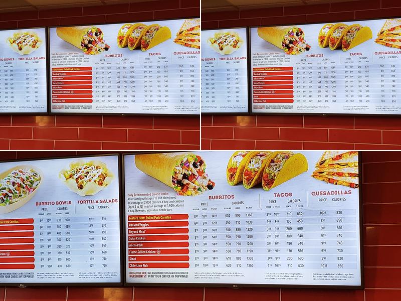 Quesada Burritos & Tacos Menu