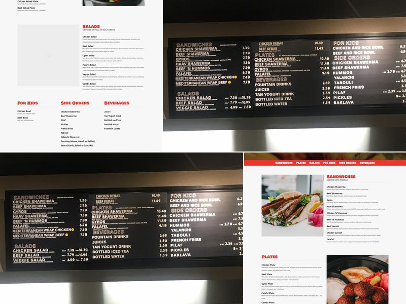 The Broilers Menu