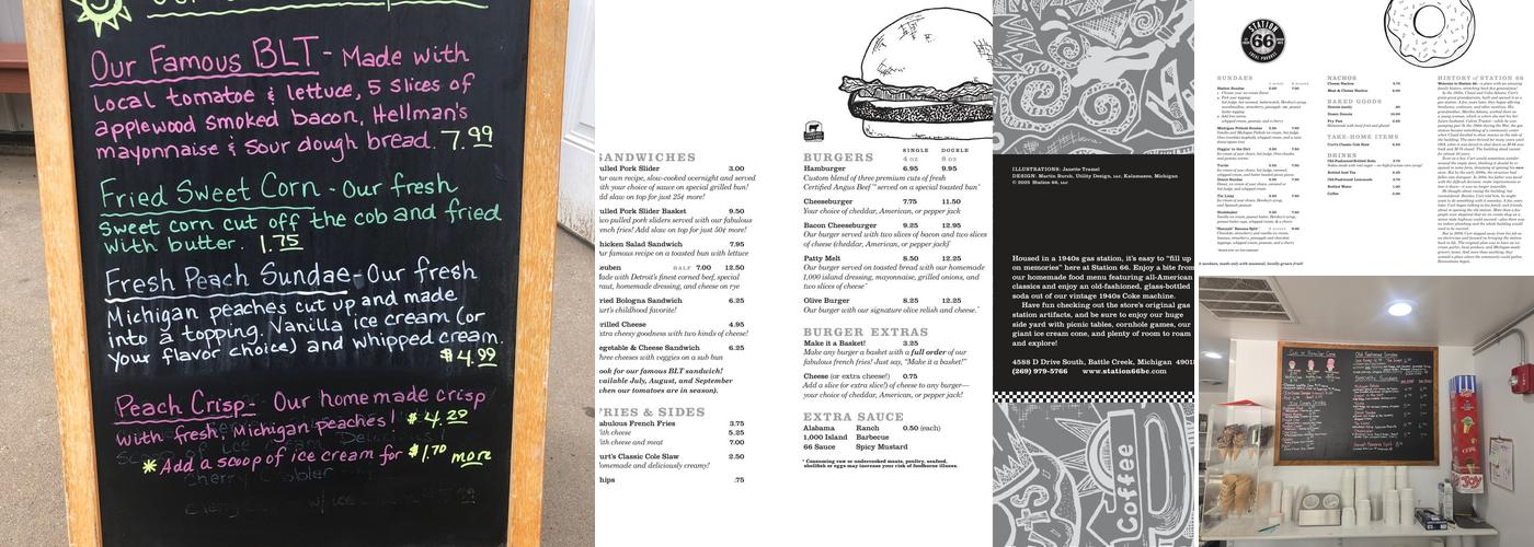 Station 66 Ice Cream Menu