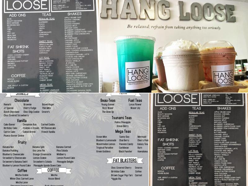 Hang Loose Nutrition Menu