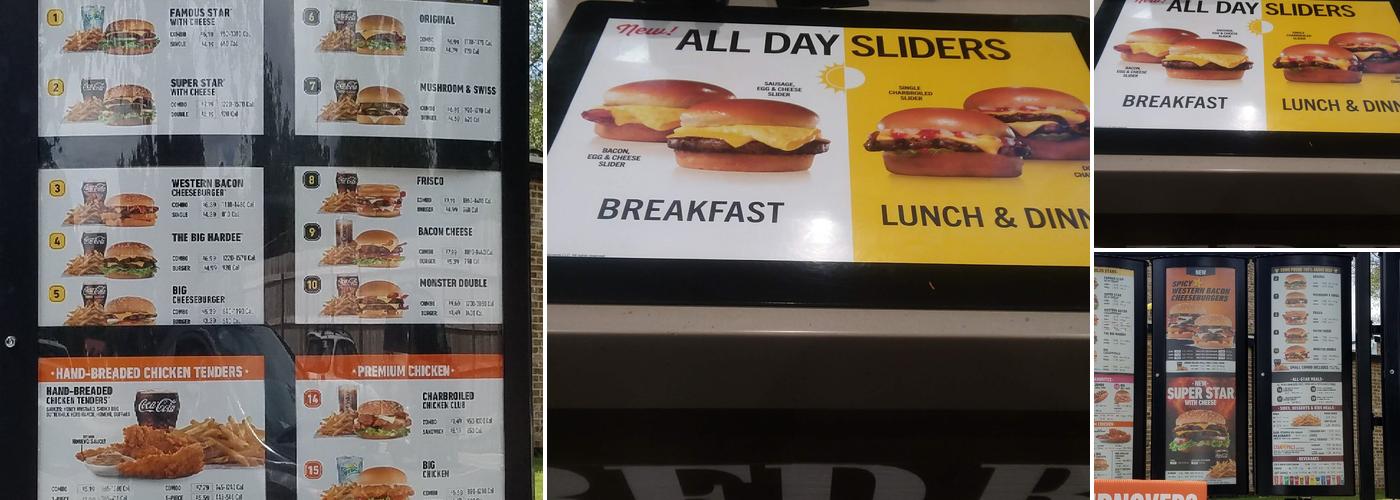 Hardee’s Menu