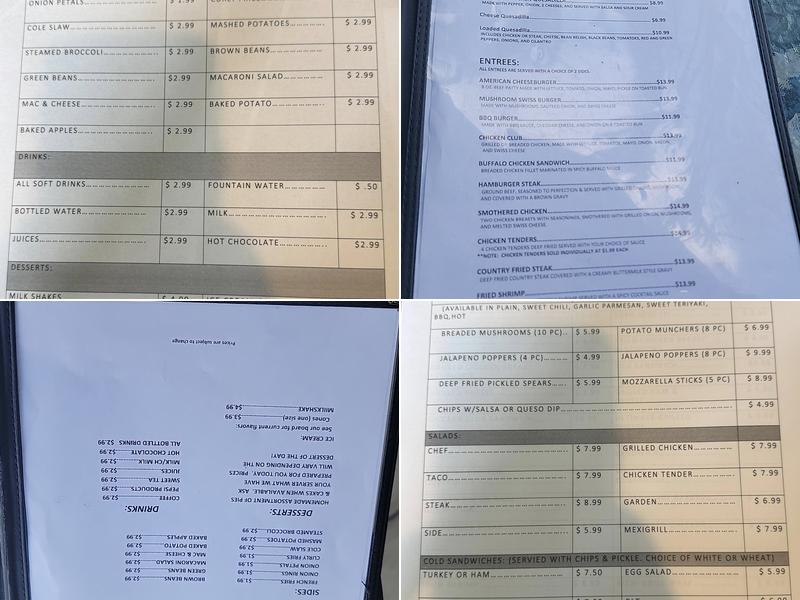 MOCO DINER, LLC Menu
