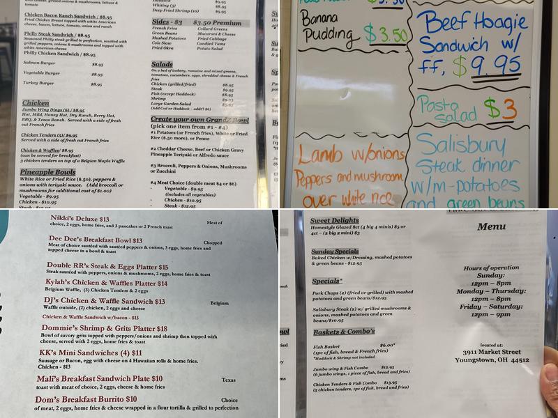 Nikki's Express Menu