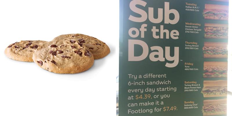 Subway Menu