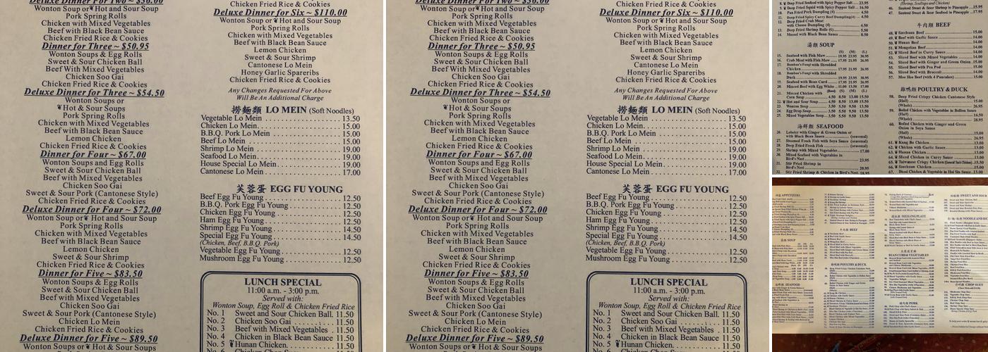 New Kirin Eatery Menu