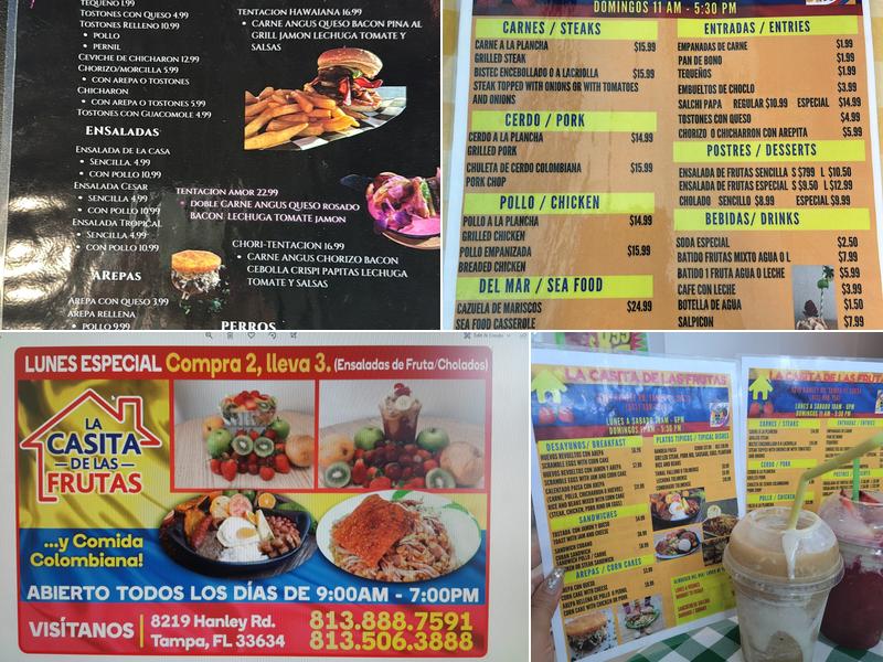 La Casita De Las Frutas Menu