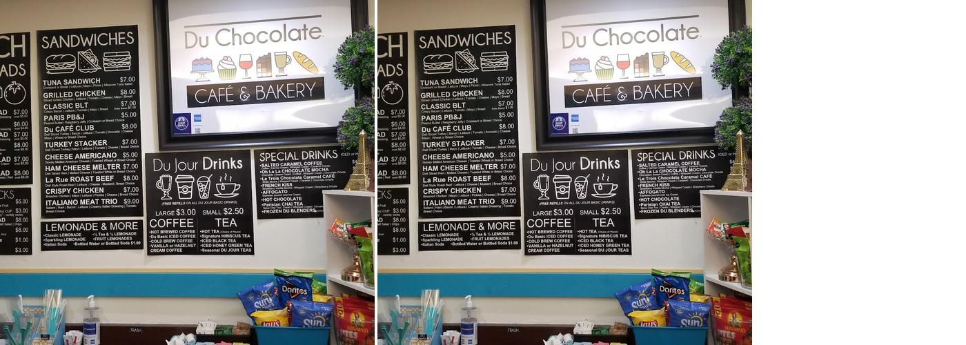 Du Chocolate Café & Bakery Menu