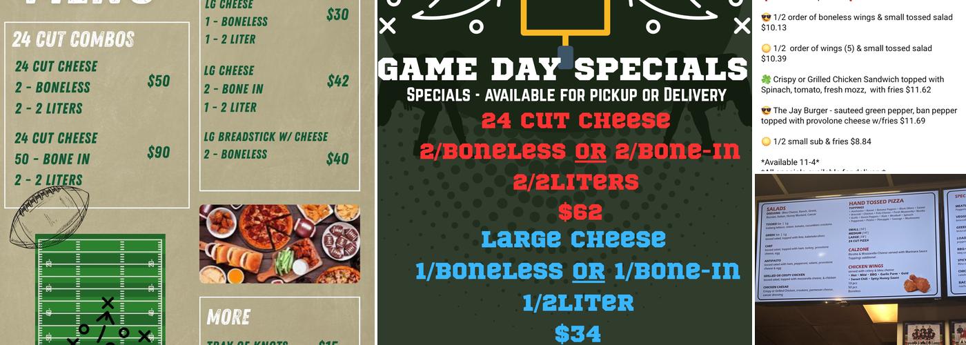 Jay's Pizza Menu