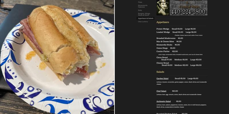 Gangbusters Pizza & Country Store Menu