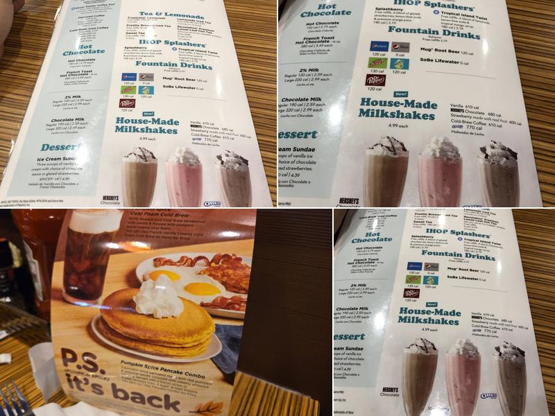 IHOP Menu