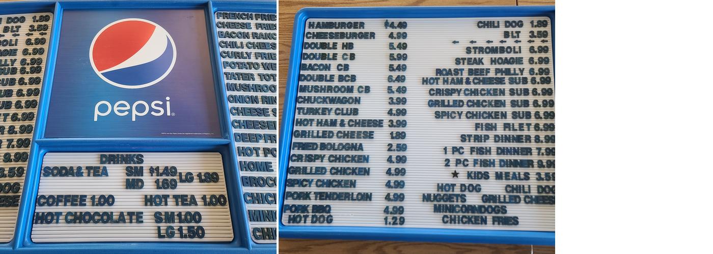 Frosty Freeze of Midland Menu