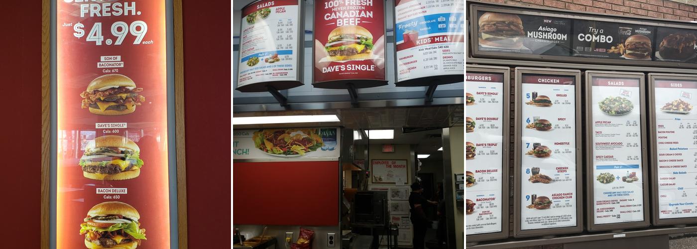 Wendy's Menu