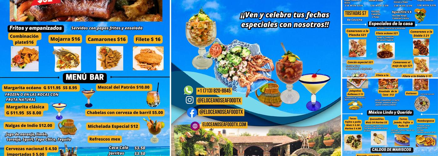 El Oceano Seafood - (Long Point) Menu