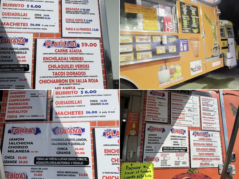 Taqueria D.F. 100% chilanga (Food Truck) Menu