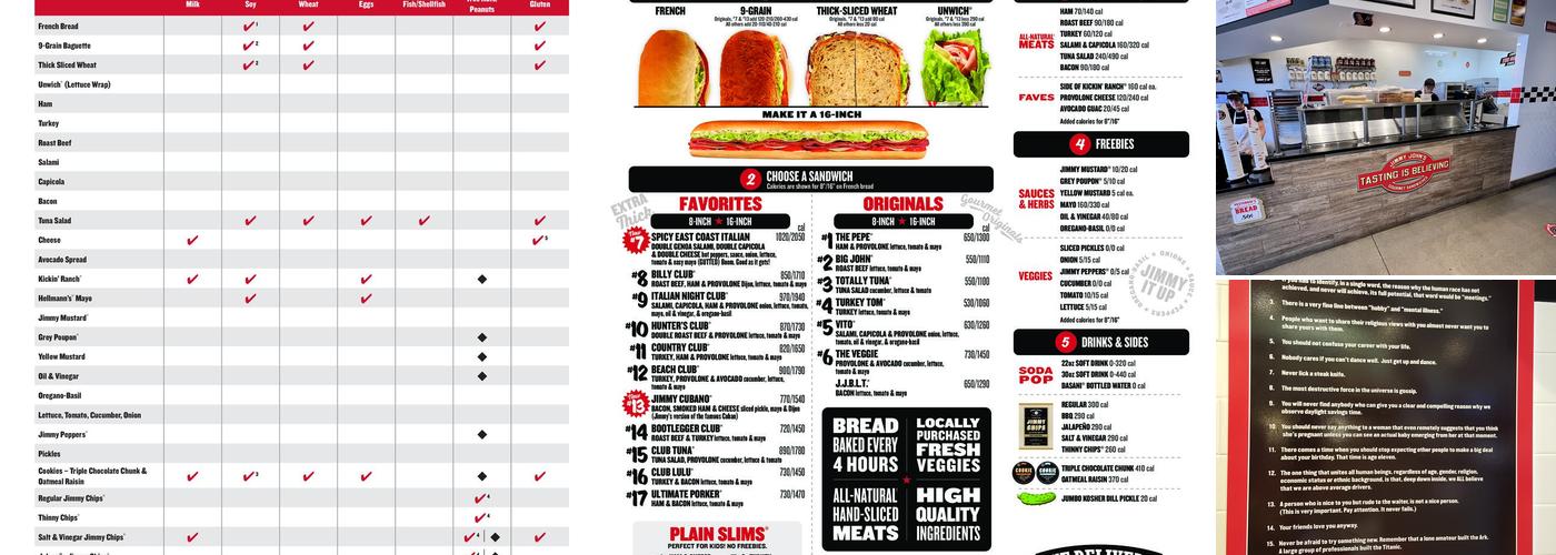 Jimmy John's Menu