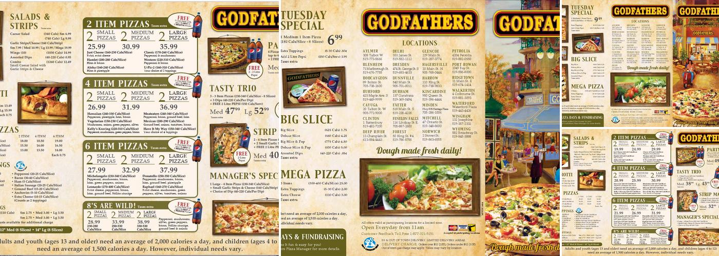 Godfathers Pizza - Harrow Menu