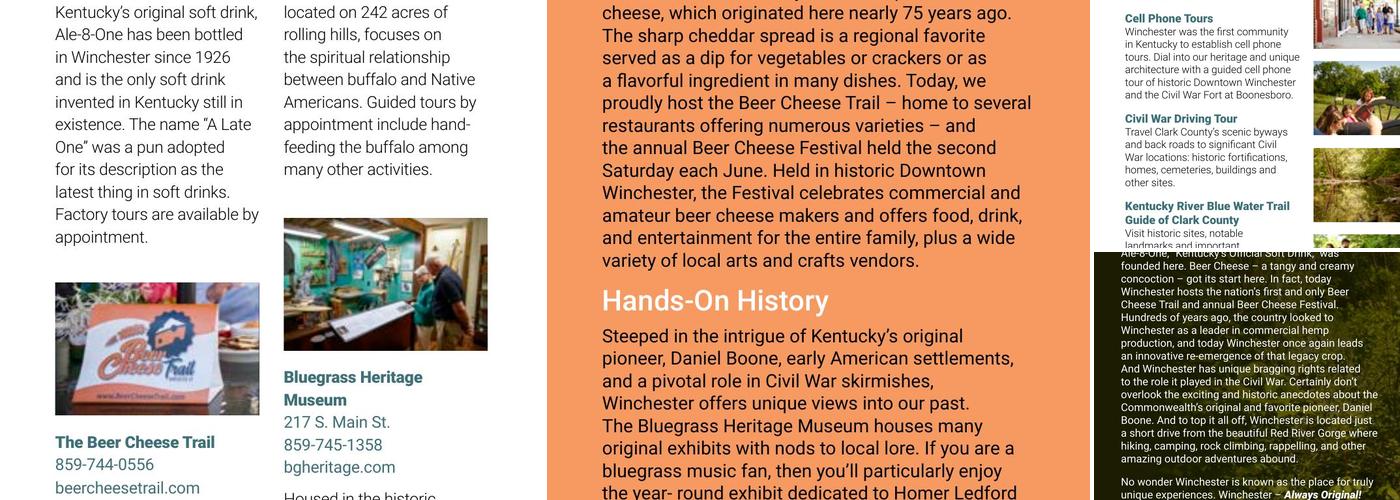 Beer Cheese Trail Menu