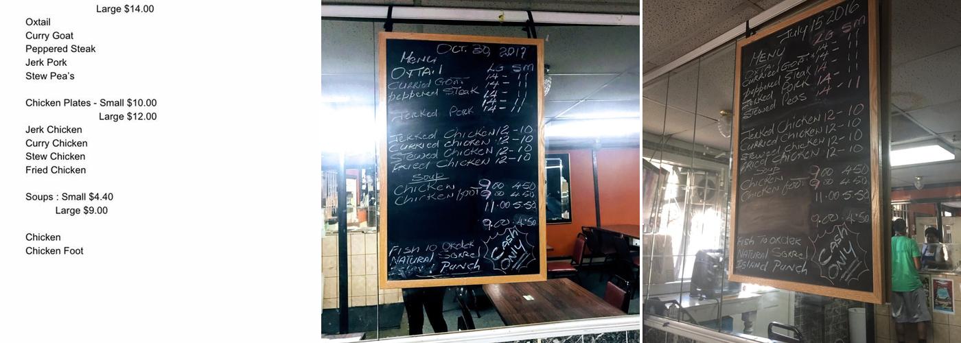 Home Style Cuisine Menu