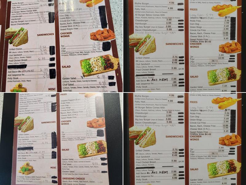 Macks Restaurant Menu