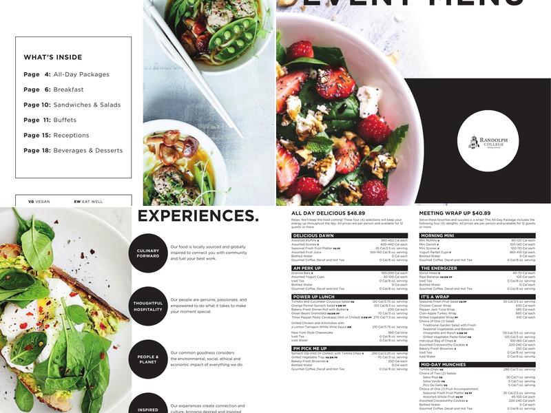 Randolph College Catering Menu