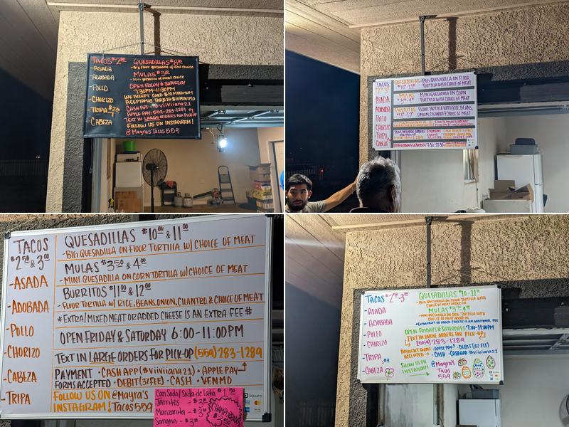 Mayra's Tacos 559 Menu