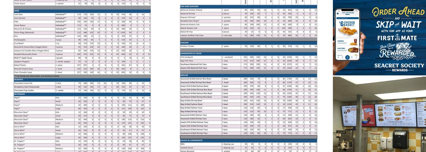 Long John Silver's | A&W Menu