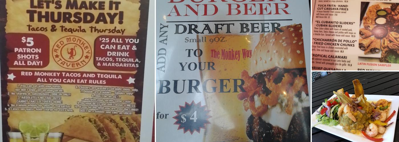 Red Monkey Latin Fusion Kitchen Menu