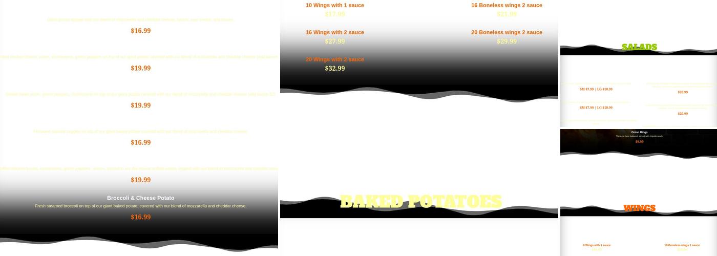 Crabtree Ale House Menu