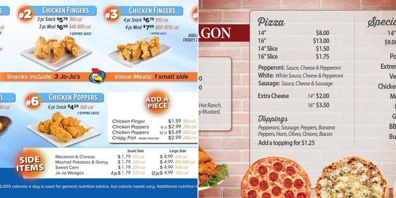 Red Dragon Convenient Menu