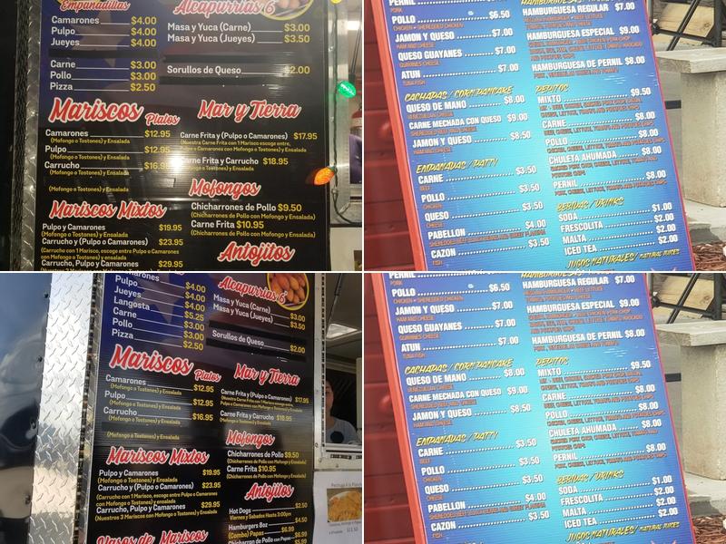El Rincón Isleño Menu