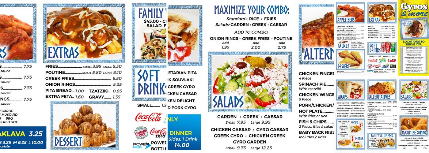 Gyros & More Menu