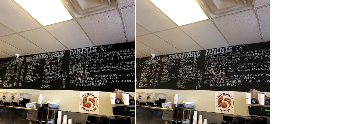 West End Bagels Menu
