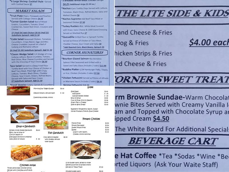 The Elks lodge Menu