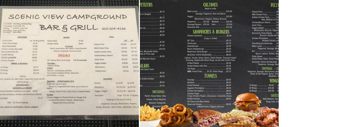Scenic View Menu