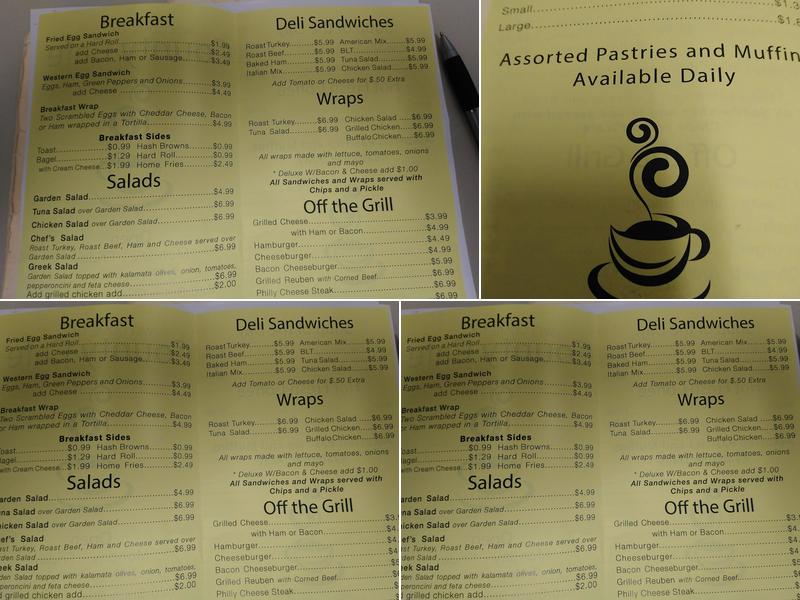 County Cafe Menu