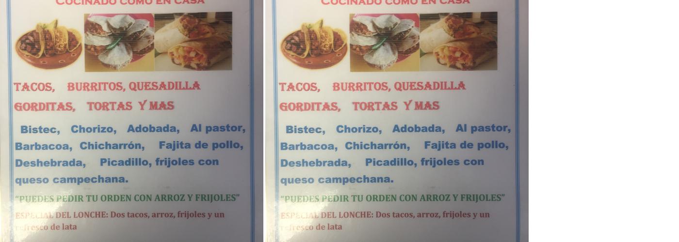 Maria's Kitchen Menu