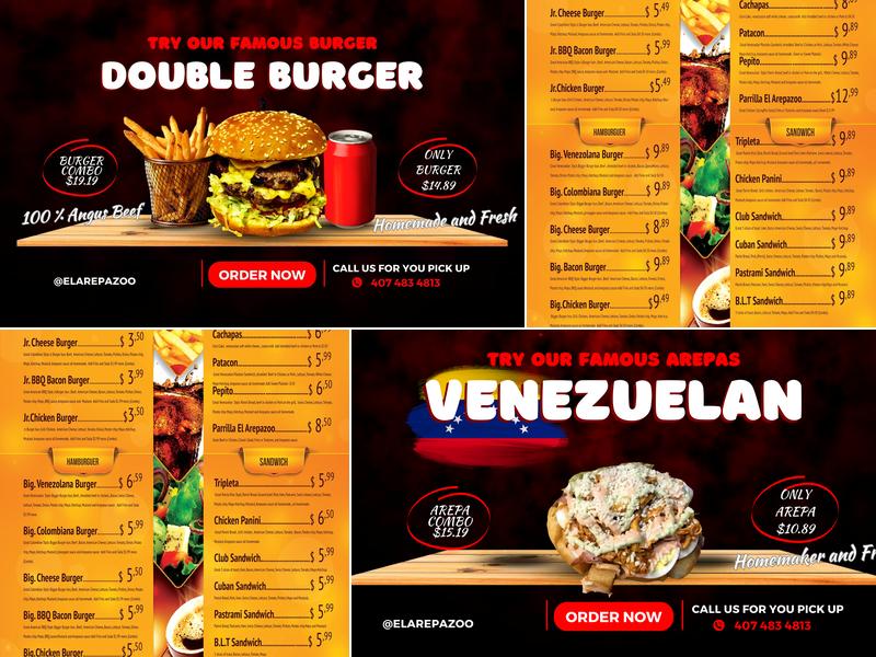 El Arepazoo Menu