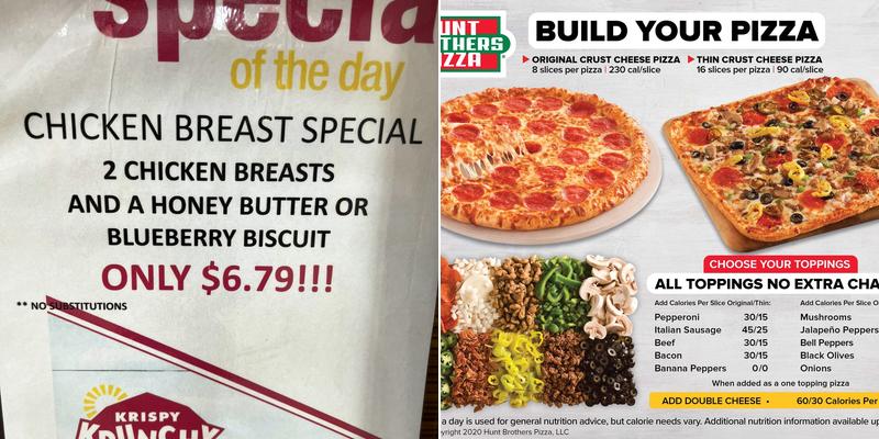 Pineville Food Mart Menu