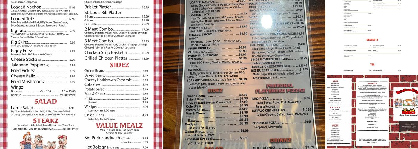 BowlesBoyzBBQ Menu