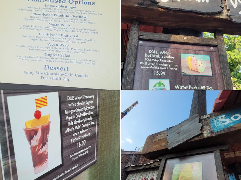 Snack Shack Menu