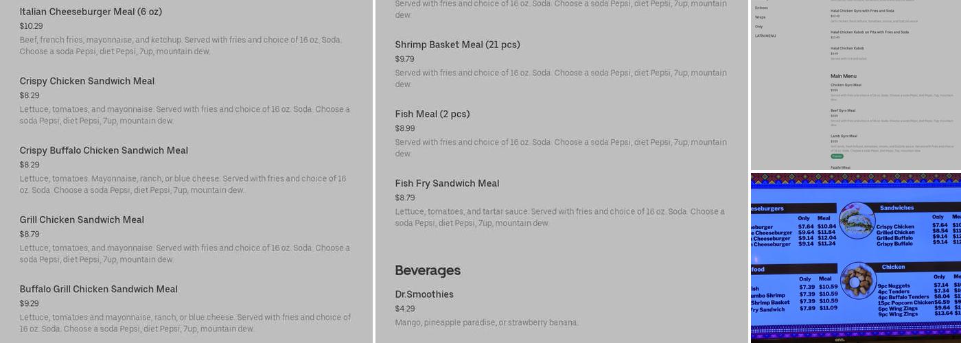 Grill & Wraps Menu