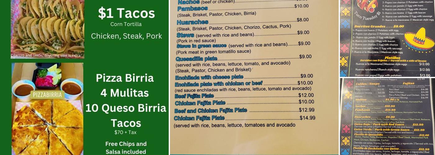 Mi Ranchito Menu