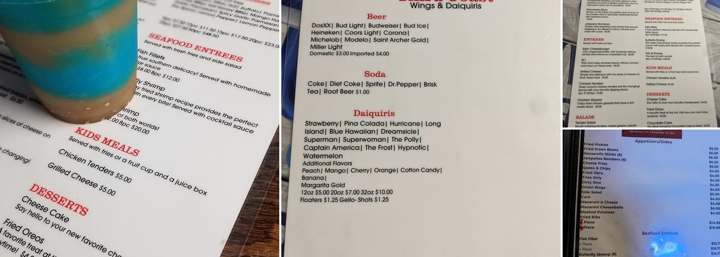 Thirdcoast Wings & Daiquiris Menu