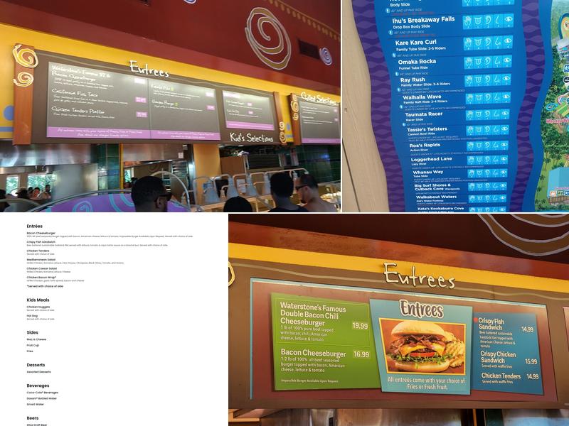 Waterstone Grill Menu