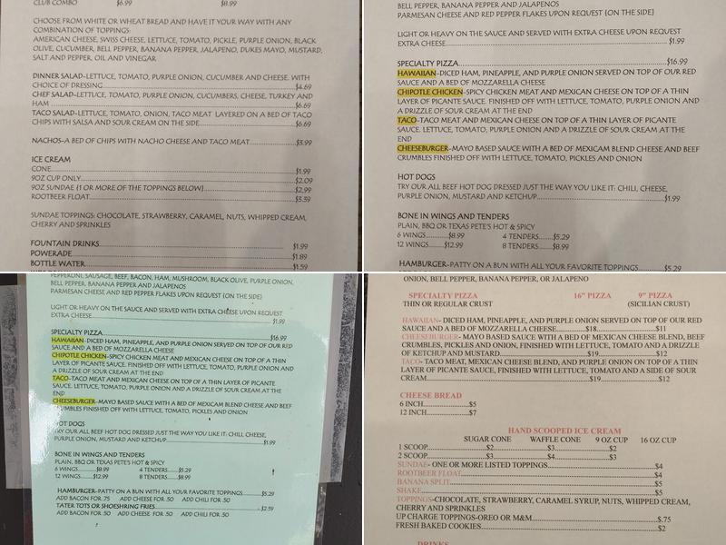 Lighthouse Pizza & Subs Menu